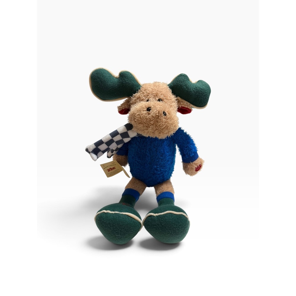 PBC International Musical Collection Moose Plush Blue Sweater Scarf NWT